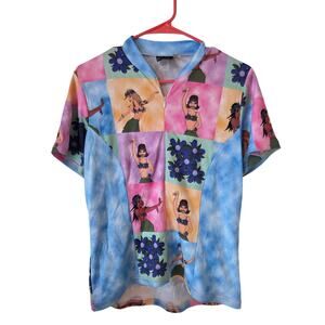 Terry Precision Cycling Womens Hawaiian Hula Girl Cycling Jersey Size Large